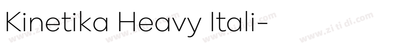 Kinetika Heavy Itali字体转换